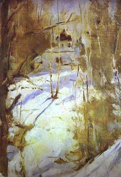 Valentin Serov Winter in Abramtsevo china oil painting image